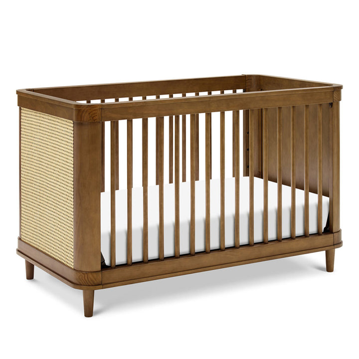 The Namesake Marin 3-in-1 Convertible Crib in -- Color_Natural Walnut with Blonde Cane