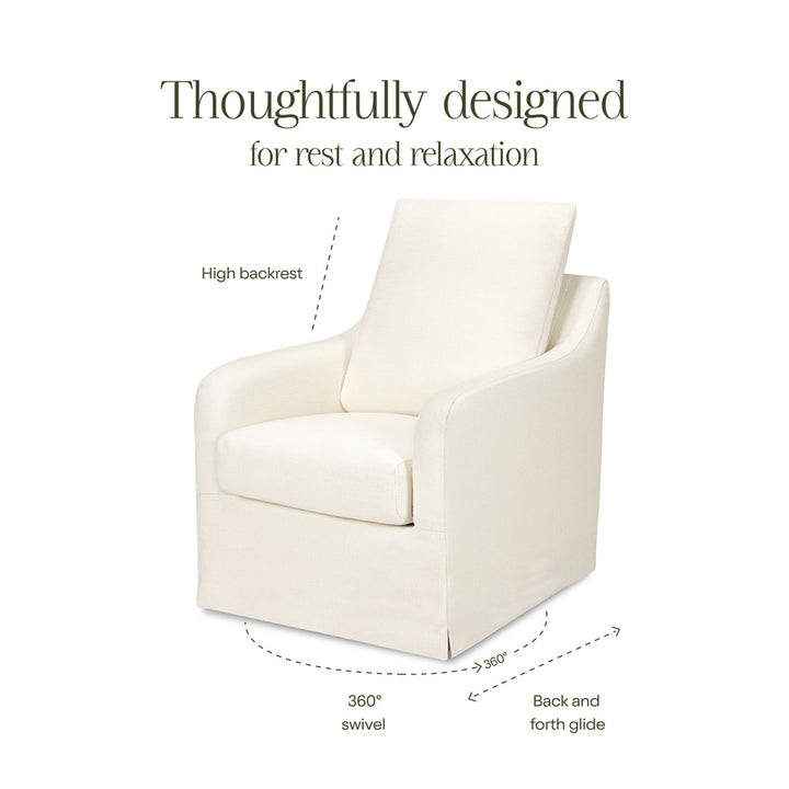 Reese Slipcover Swivel Glider