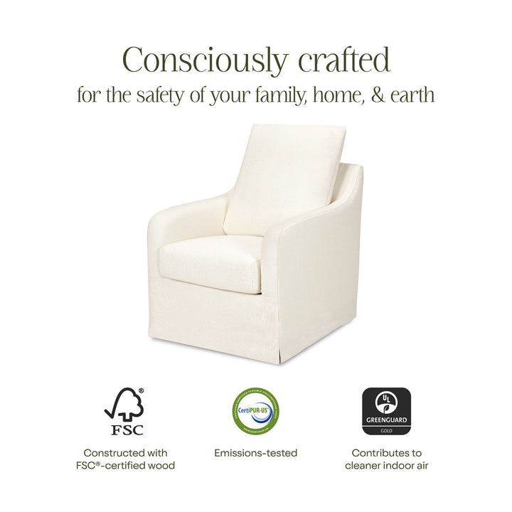 Reese Slipcover Swivel Glider