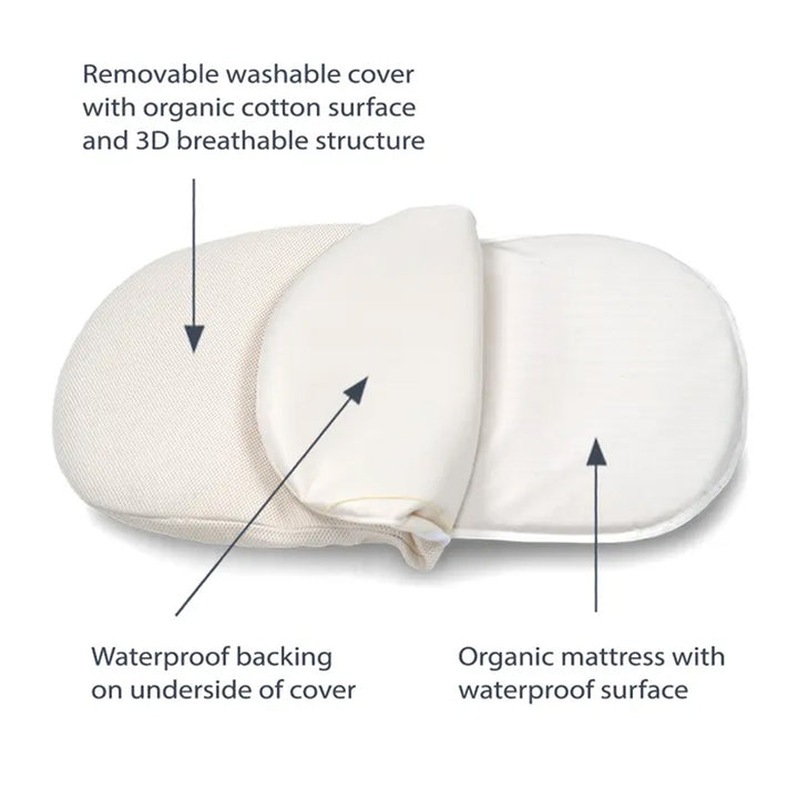 Bassinest 3.0 Soothe + Naturepedic FR-Free Organic Mattress Bundle