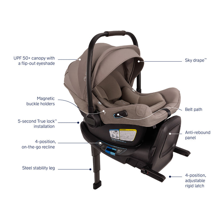 PIPA Aire RX Infant Car Seat + PIPA RELX Base