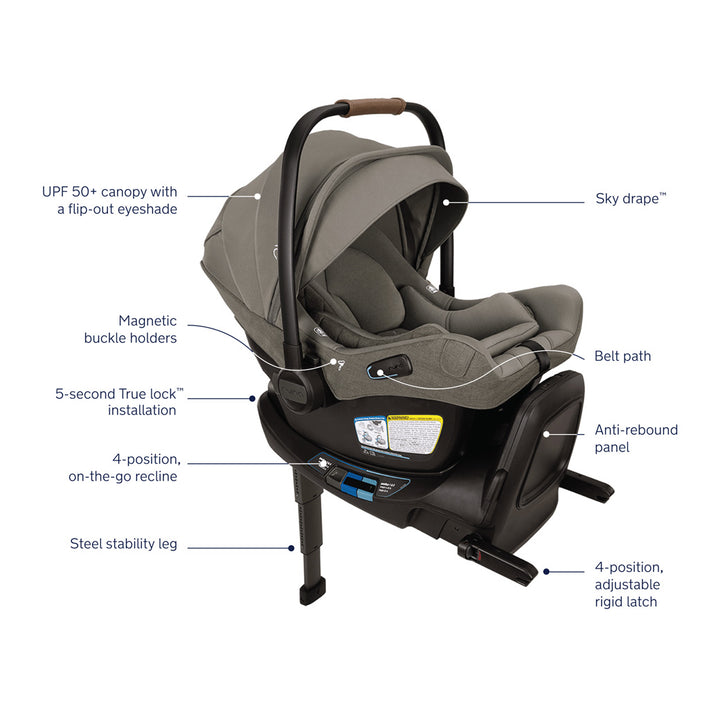 PIPA Aire RX Infant Car Seat + PIPA RELX Base