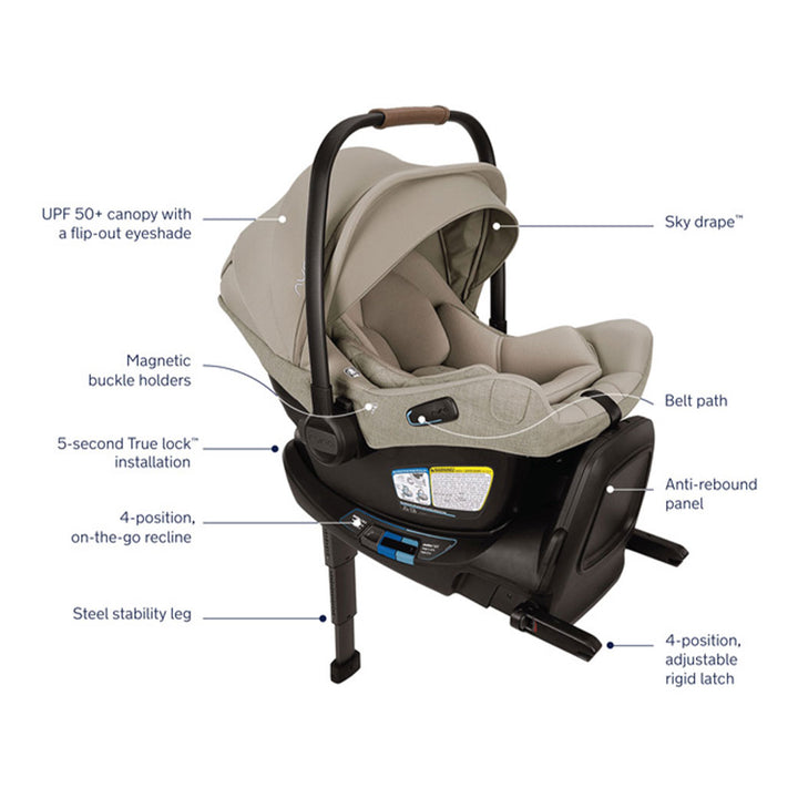 PIPA Aire RX Infant Car Seat + PIPA RELX Base