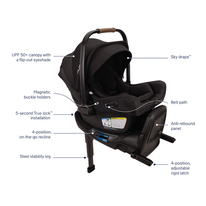 PIPA Aire RX Infant Car Seat + PIPA RELX Base