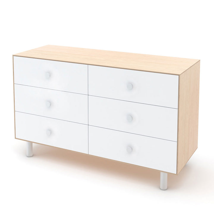 Oeuf 6 Drawer Dresser in -- Color_Birch with Classic Base