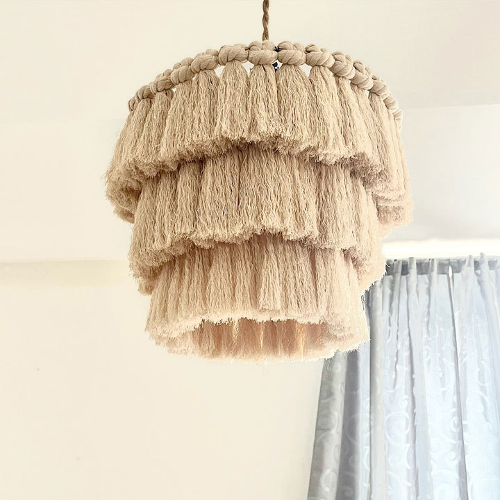 Handmade Fringe Light Fixture