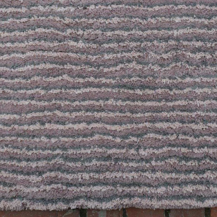 Seersucker Organic Wool & Cotton Shag Rug