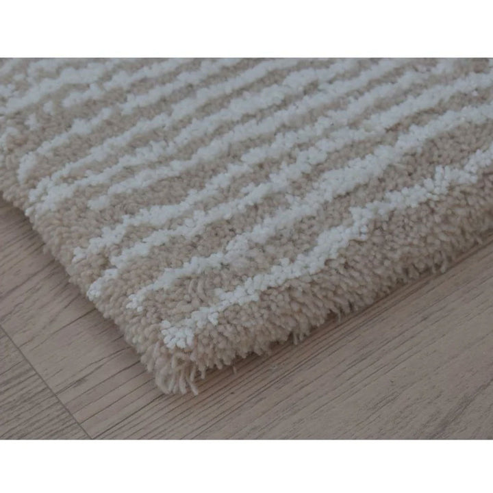 Seersucker Organic Wool & Cotton Shag Rug