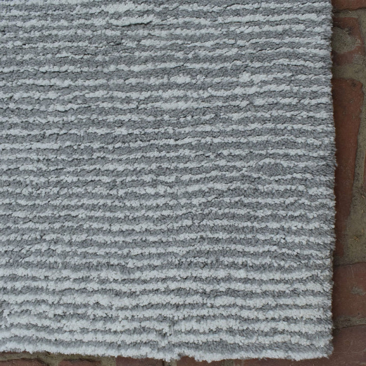 Seersucker Organic Wool & Cotton Shag Rug