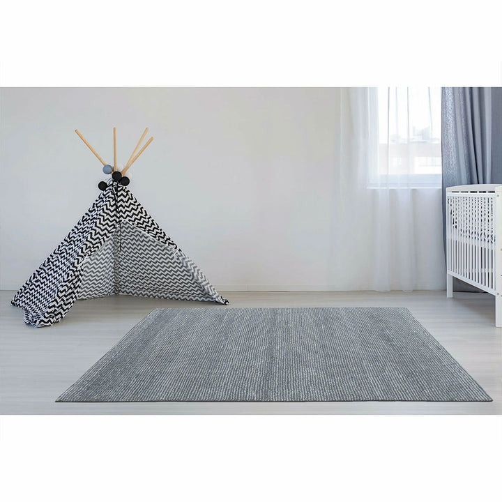 Seersucker Organic Wool & Cotton Shag Rug