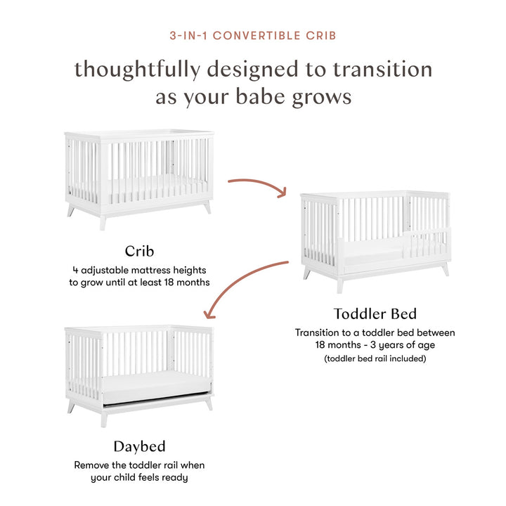 Scoot 3-in-1 Convertible Crib + Toddler Rail