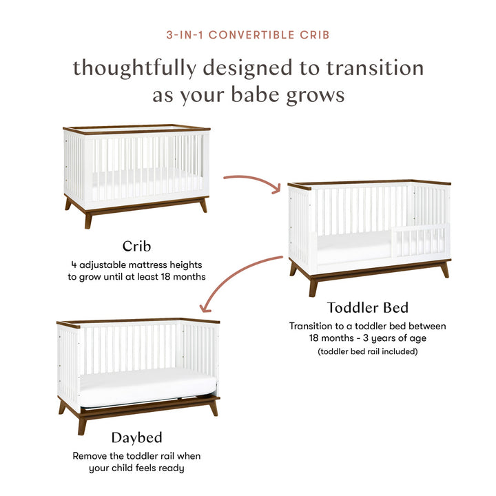 Scoot 3-in-1 Convertible Crib + Toddler Rail