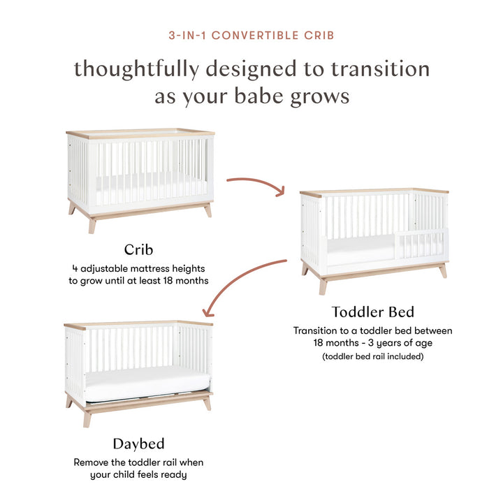 Scoot 3-in-1 Convertible Crib + Toddler Rail