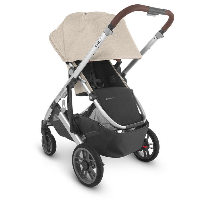 Reversed UPPAbaby Cruz V2 Stroller with canopy down in -- Color_Declan