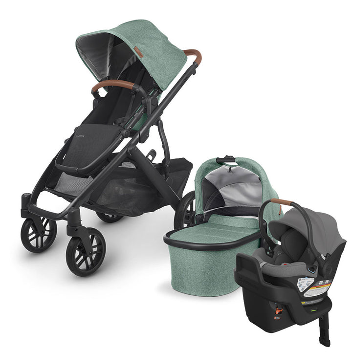 UPPAbaby VISTA V2 Travel System in -- Color_Gwen _ Aria _ Greyson