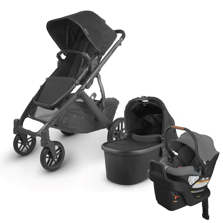 UPPAbaby VISTA V2 Travel System in -- Color_ Jake _ Aria _ Greyson