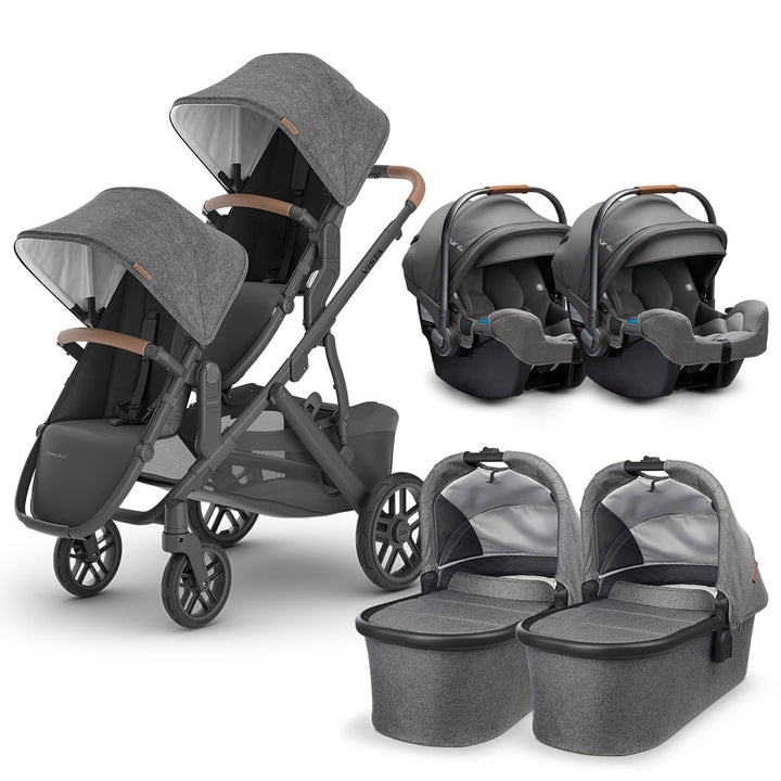 Vista V2+ Twin Stroller + PIPA Series Travel System