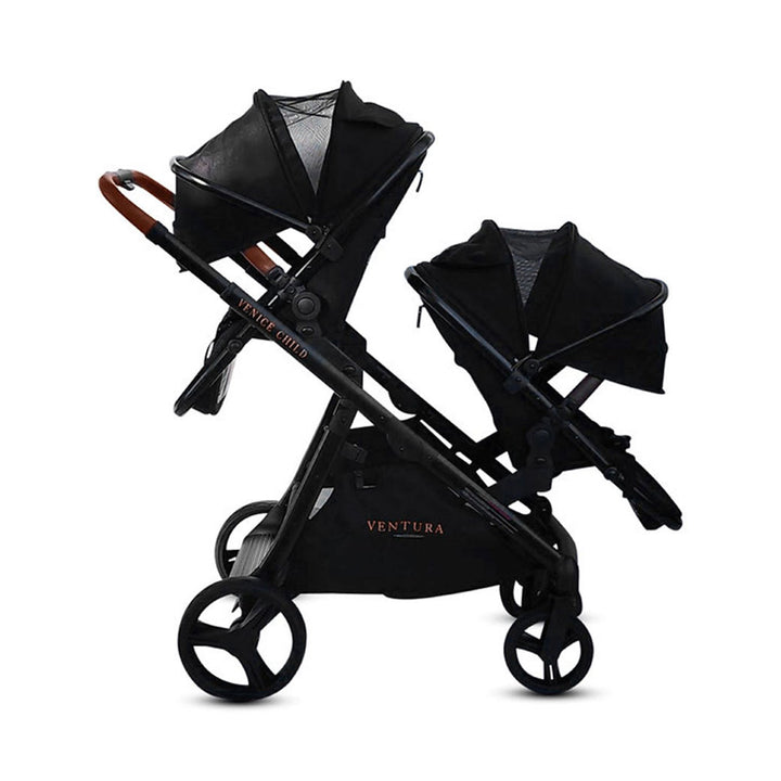 Ventura Single to Double Sit-and-Stand Stroller & 2nd Toddler Seat