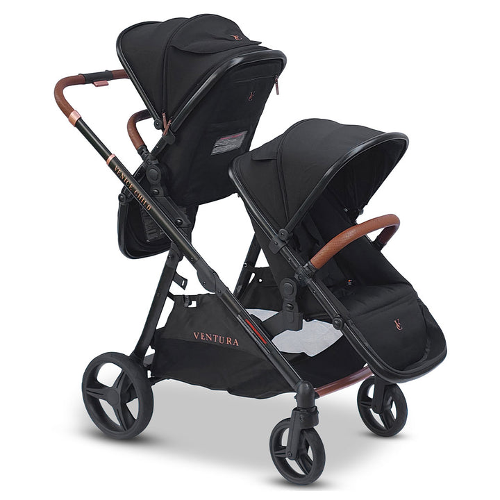 Ventura Single to Double Sit-and-Stand Stroller & 2nd Toddler Seat