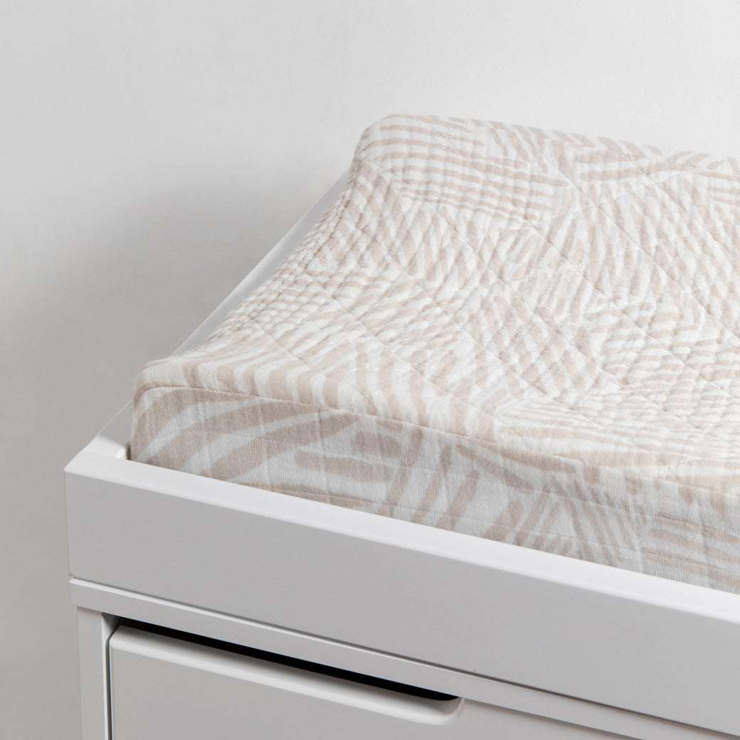 Babyletto Quilted Changing Pad Cover In GOTS Certified Organic Muslin Cotton Modern Nursery
