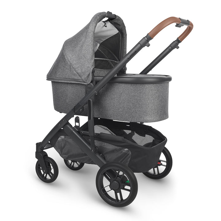 Reversed bassinet on UPPAbaby Cruz V2 Stroller in -- Color_Gregory