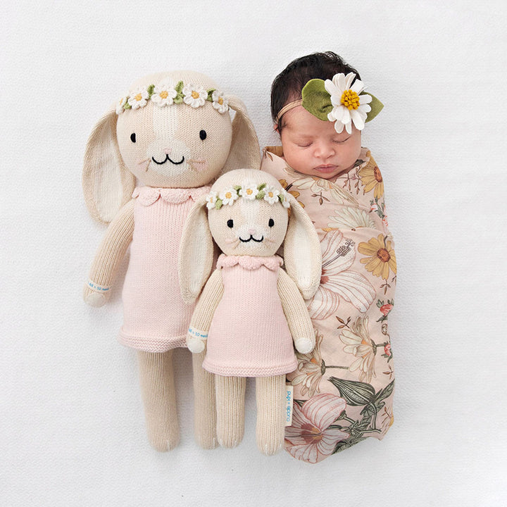 Hannah The Bunny Hand-Knit Doll - Blush