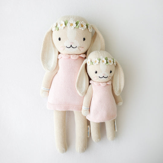 Cuddle + Kind Hannah The Bunny Hand-Knit Doll - Blush | Modern Nursery