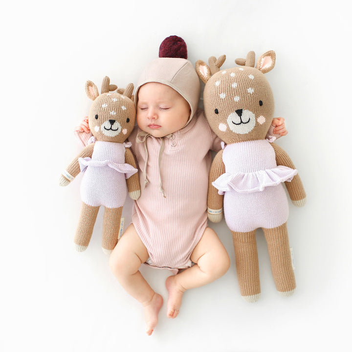 Violet The Fawn Hand-Knit Doll