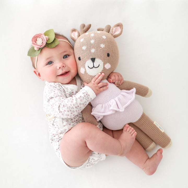 Violet The Fawn Hand-Knit Doll