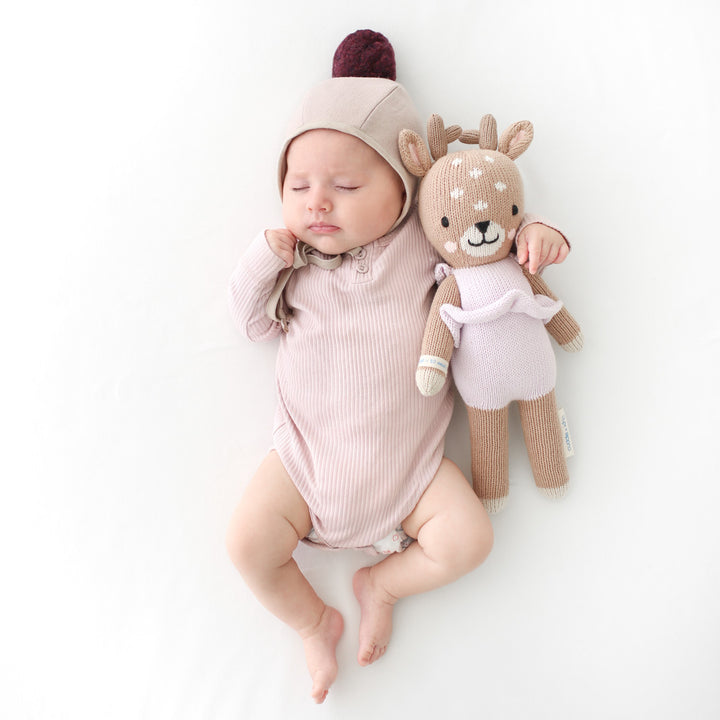 Violet The Fawn Hand-Knit Doll