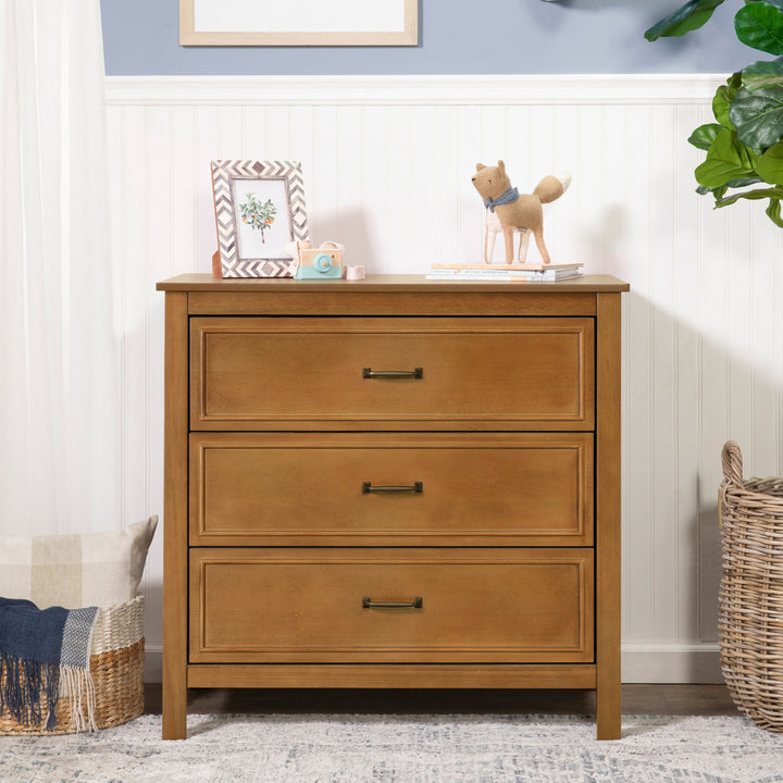 Safety information of The DaVinci Charlie 3-Drawer Dresser in -- Color_Chestnut