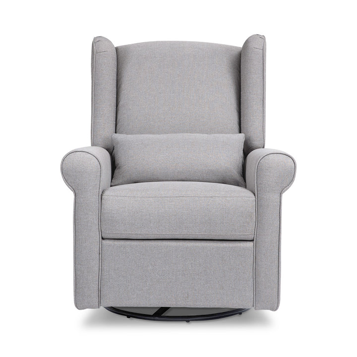 Front view of DaVinci Hayden Recliner & Swivel Glider in -- Color_Misty Grey