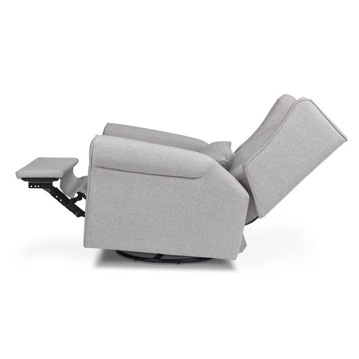 Fully reclined DaVinci Hayden Recliner & Swivel Glider in -- Color_Misty Grey