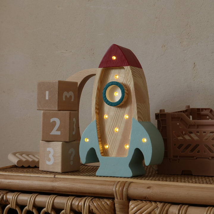 Mini Rocket Ship Lamp