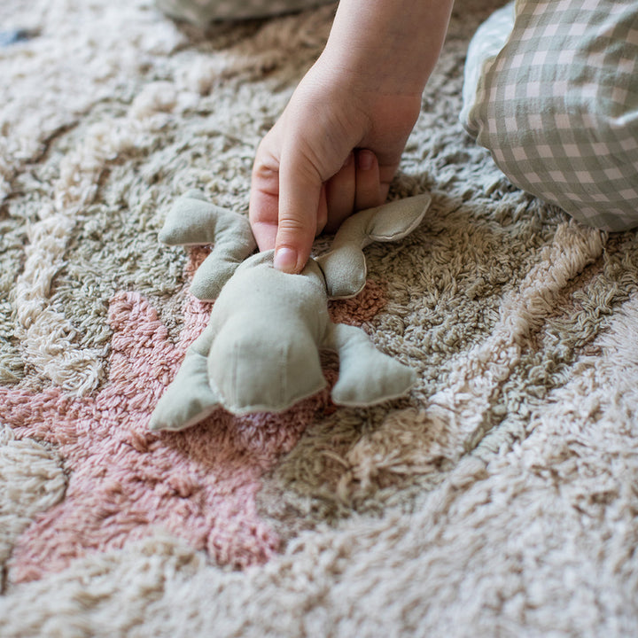 Water Lily Pond Washable Play Rug