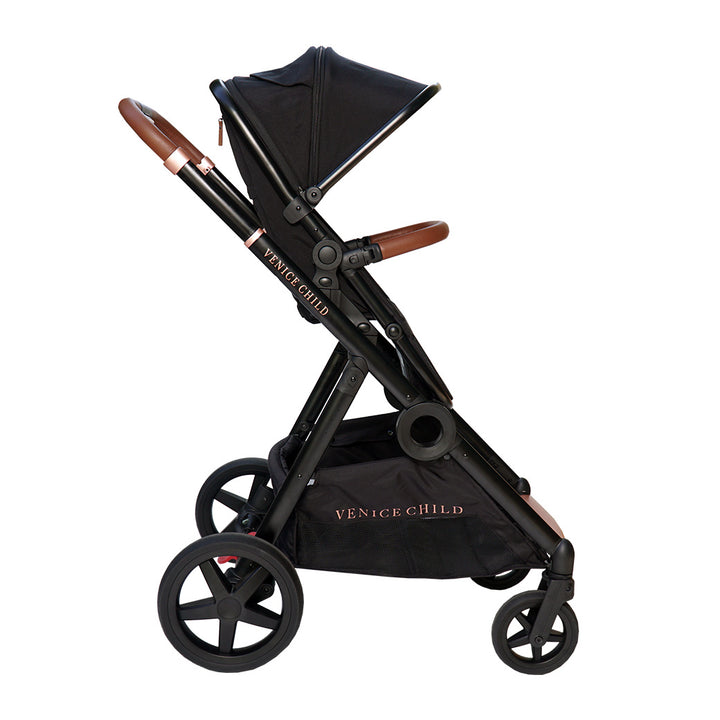 Maverick Single To Double Stroller With Bassinet and Toddler Seat