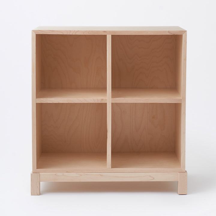 Front view of Milton & Goose Cubby Bookshelf in -- Color_Natural