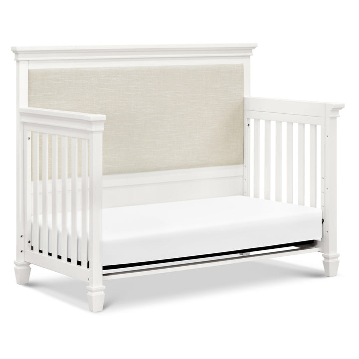 Darlington 4-in-1 Convertible Crib in Warm White as daybed