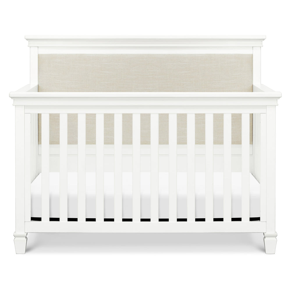 Darlington 4-in-1 Convertible Crib in Warm White front view