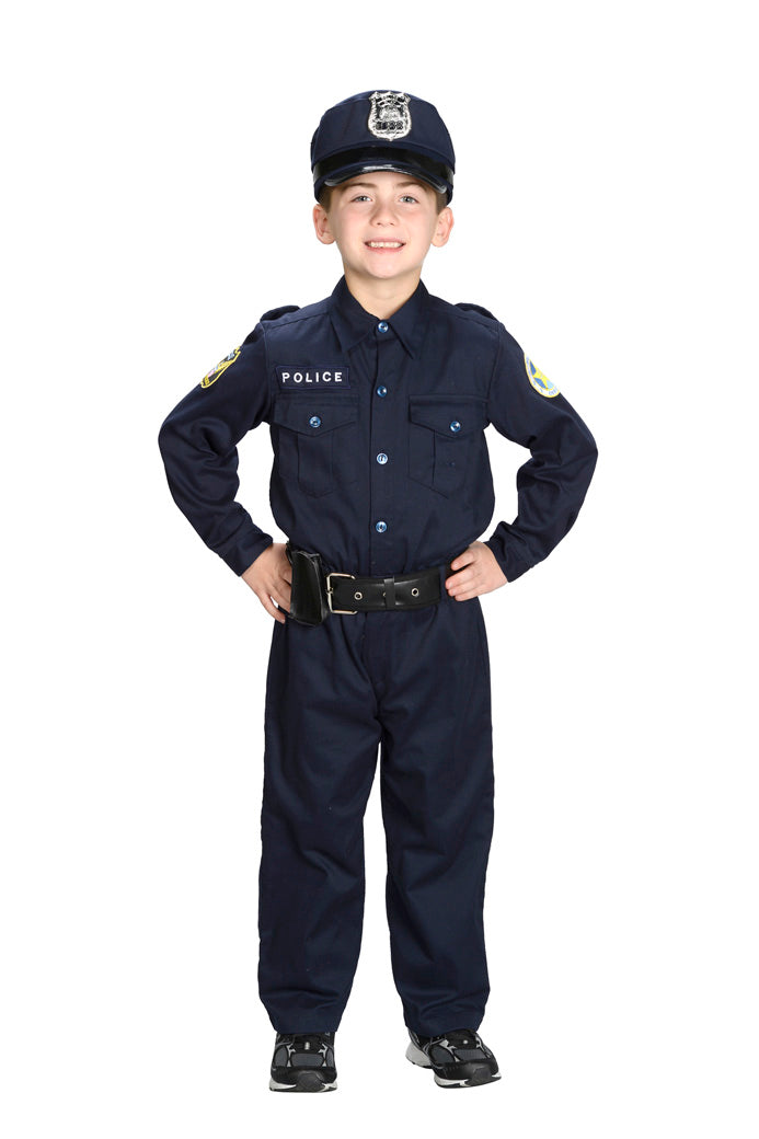 Junior Police Officer Suit with Cap and Belt