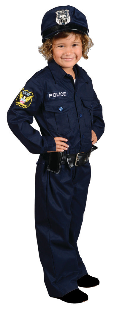 Junior Police Officer Suit with Cap and Belt