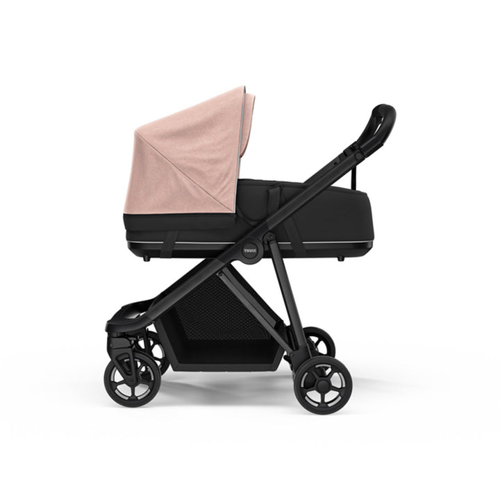 Thule Shine Bassinet on the Thule Shine Stroller in Misty Rose