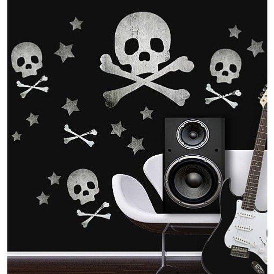 Big Skulls Vinyl Mural Wall Stickers