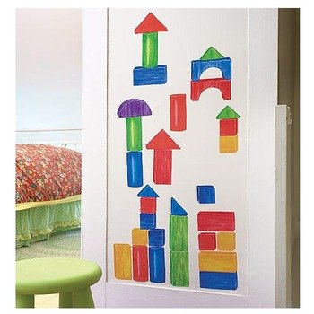 Wooden Blocks Wall Stickers