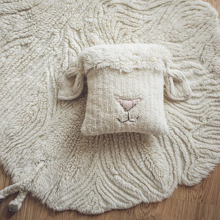 Pink Nose Sheep Woolable Cushion