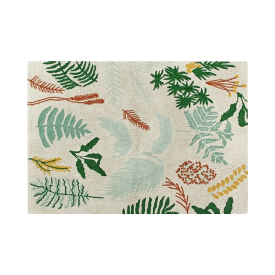 Botanic Plants Washable Rug