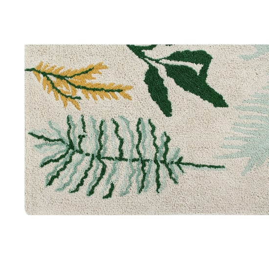 Botanic Plants Washable Rug