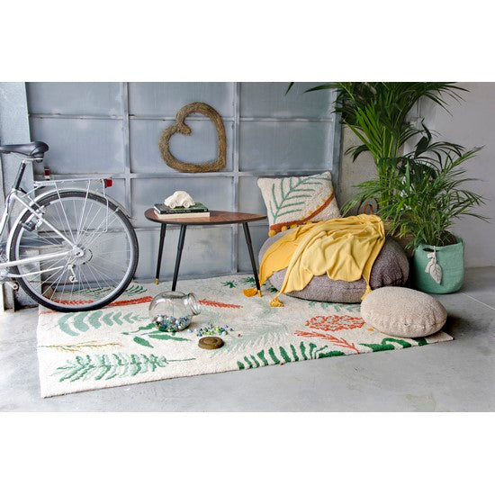 Botanic Plants Washable Rug