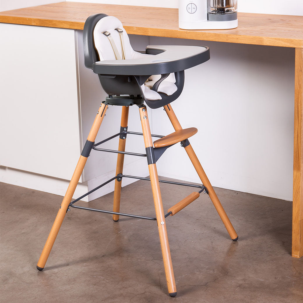 Evolu One.80° High Chair Natural White