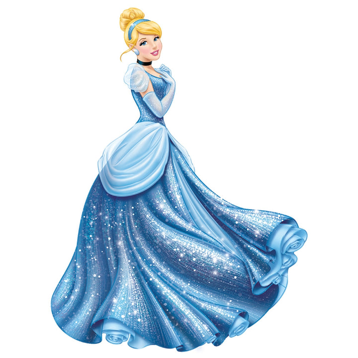 Cinderella Glamour Giant Wall Decal with Glitter